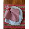 GUARDANAPO PARA MESA AMERICANA  LISTRADO VERMELHO E BRANCO.