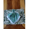 GUARDANAPO PARA MESA AMERICANA  XADREZ VERDE E BRANCO 