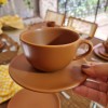 XÍCARA + PIRES PORCELANA TERRACOTA 