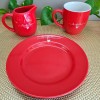 CONJUNTO PRATO DE SOBREMESA LEITEIRA E CANECA DE PORCELANA LAMOUR