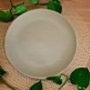 PRATO DE REFEIÇÃO PORCELANA VERDE 
