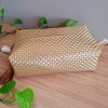 NECESSAIRE TELA DE NYLON DOURADA 