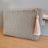 NECESSAIRE TELA DE NYLON CAPPUCCINO 