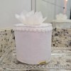PORTA PAPEL HIGIÊNICO JACQUARD BRANCO 