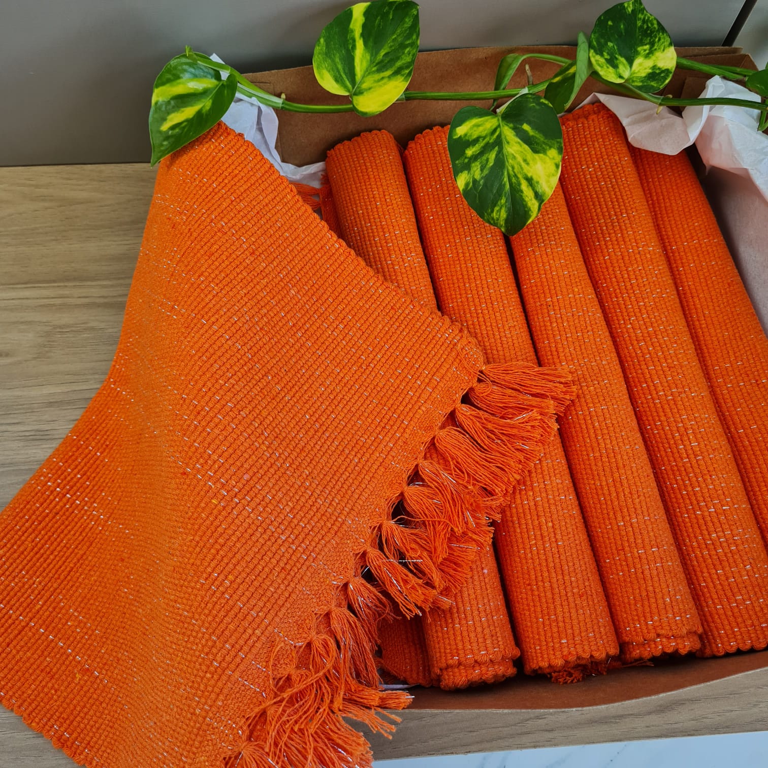 LUGAR AMERICANO ARTESANAL FRANJA LARANJA