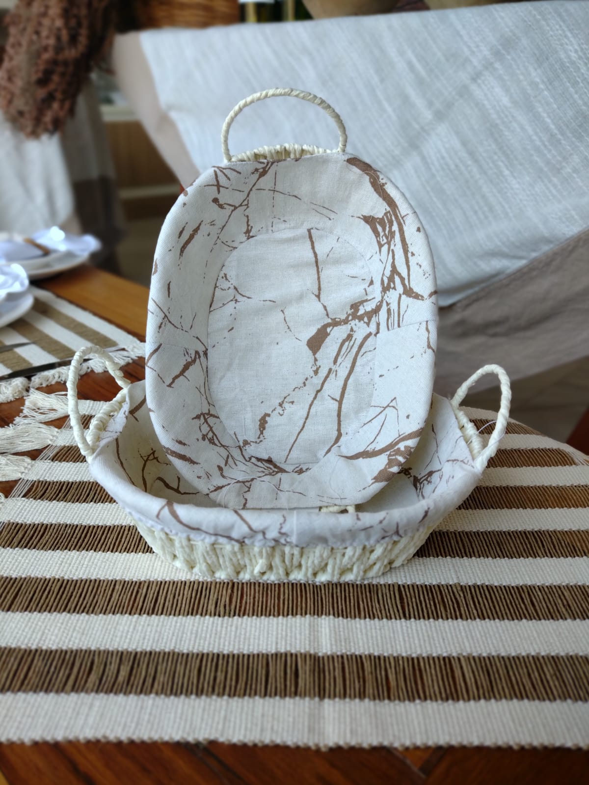 CESTA DE PÃO OVAL
