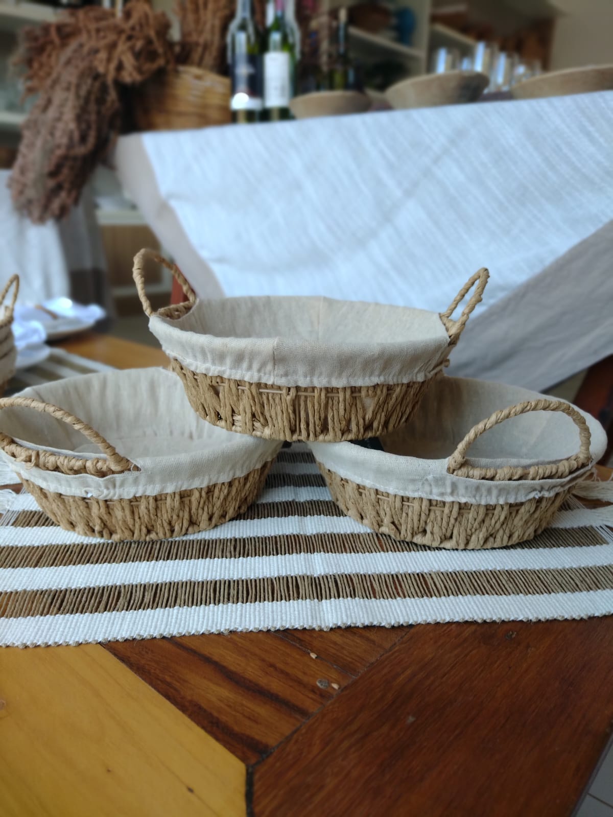 CESTA DE PÃO REDONDA