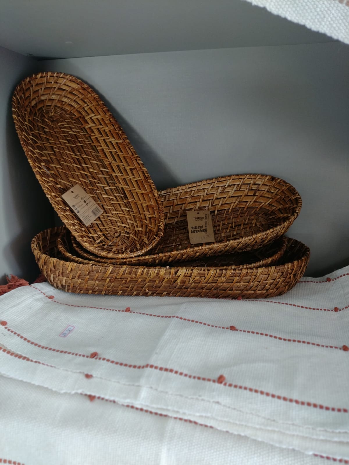 CESTA DE BAMBU OVAL