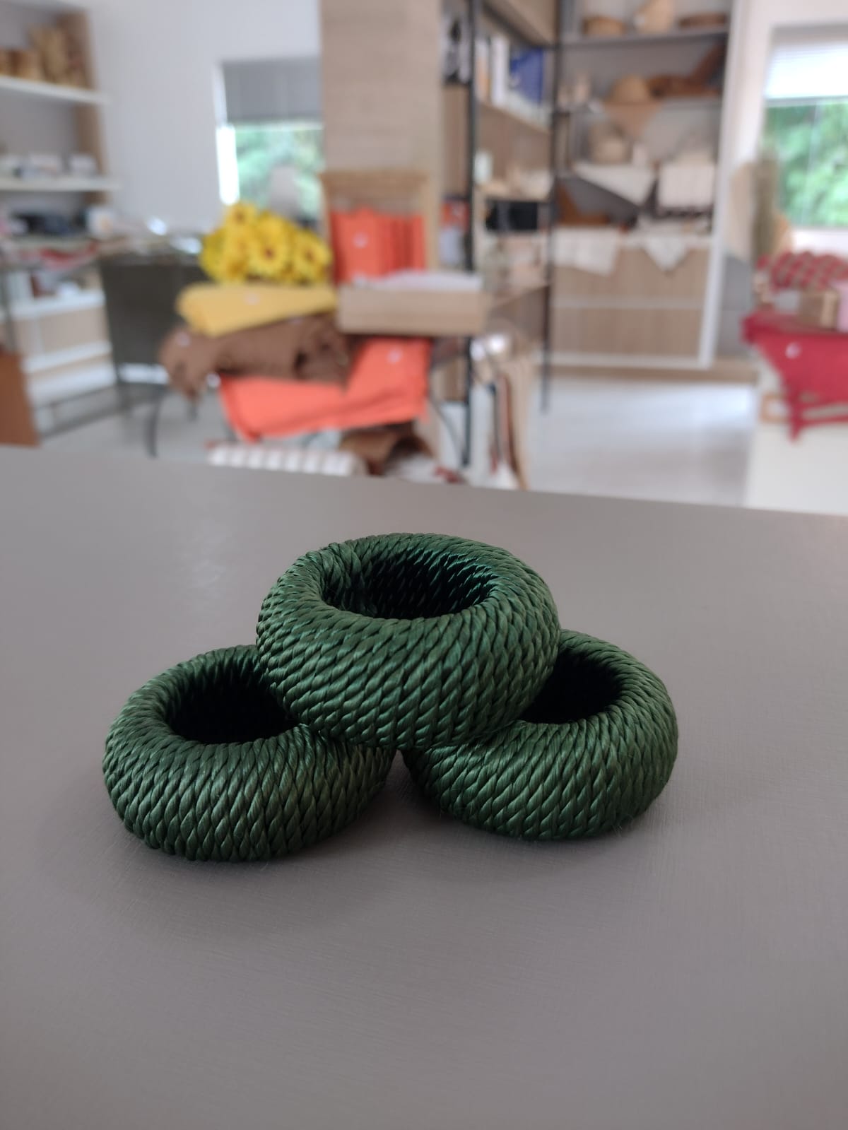 ANEL VERDE PORTA GUARDANAPO