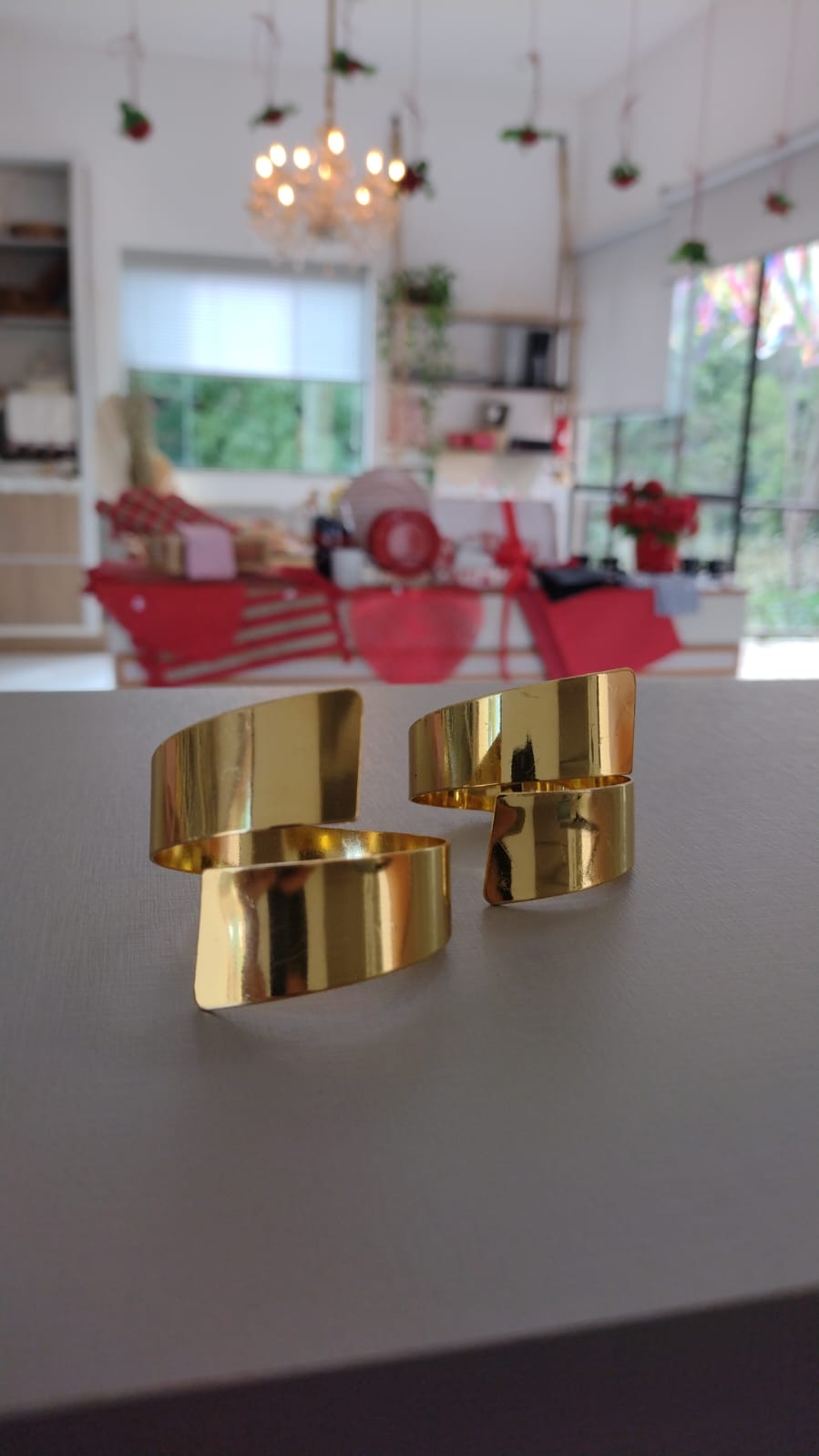 ARGOLA PORTA GUARDANAPO TURQUIA DOURADO
