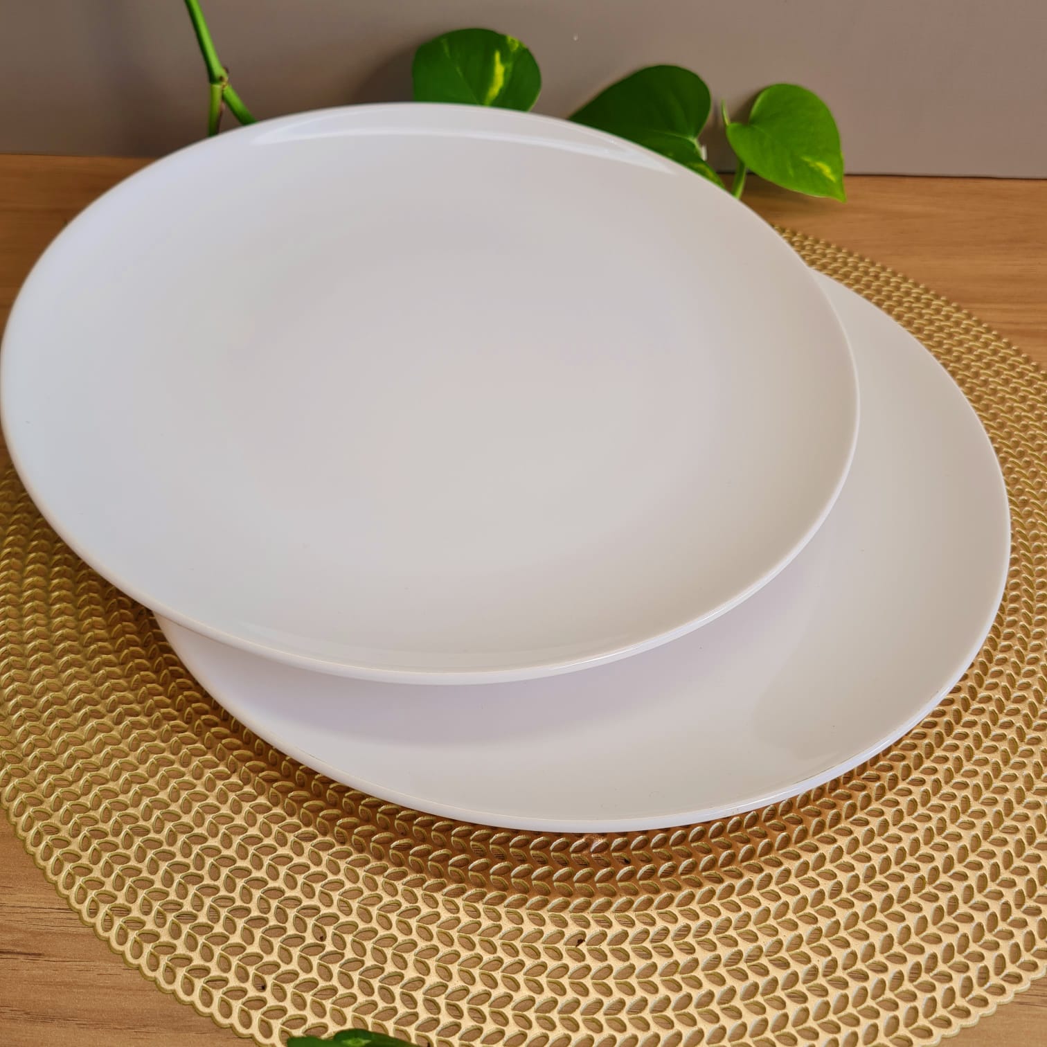 PRATO DE SOBREMESA PORCELANA BRANCO