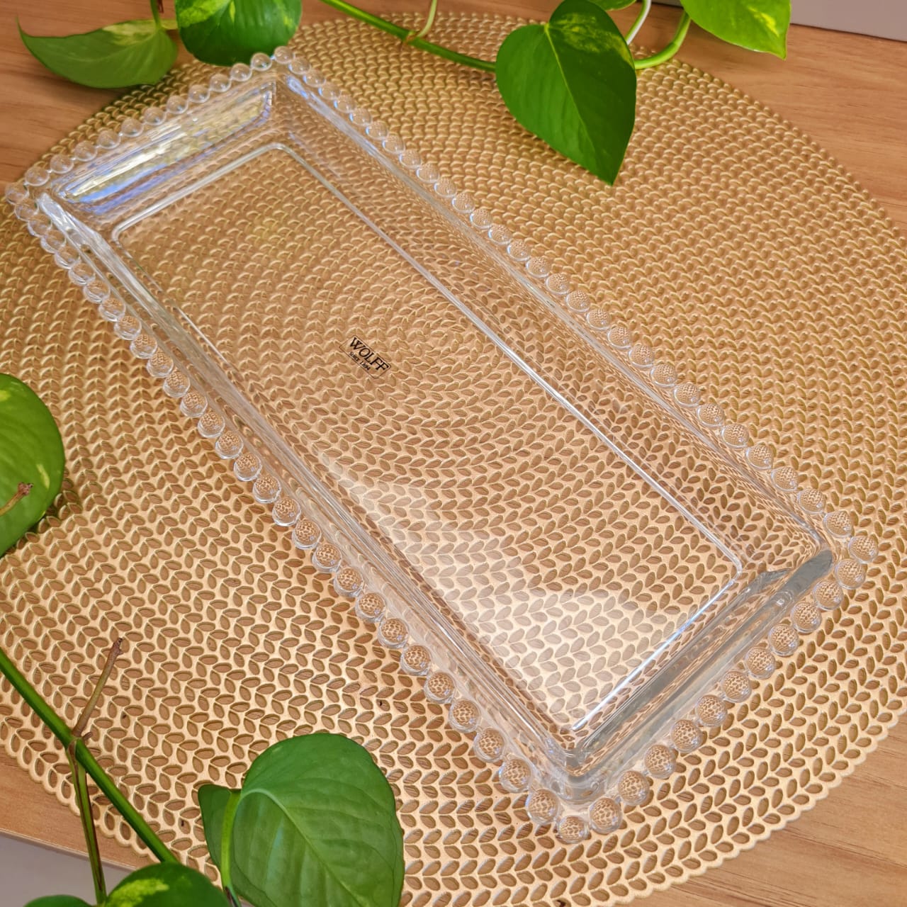 TRAVESSA DE CRISTAL PEAL WOLFF