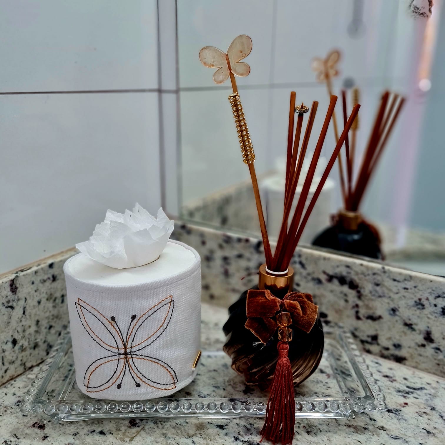 PORTA PAPEL HIGIÊNICO LINHO