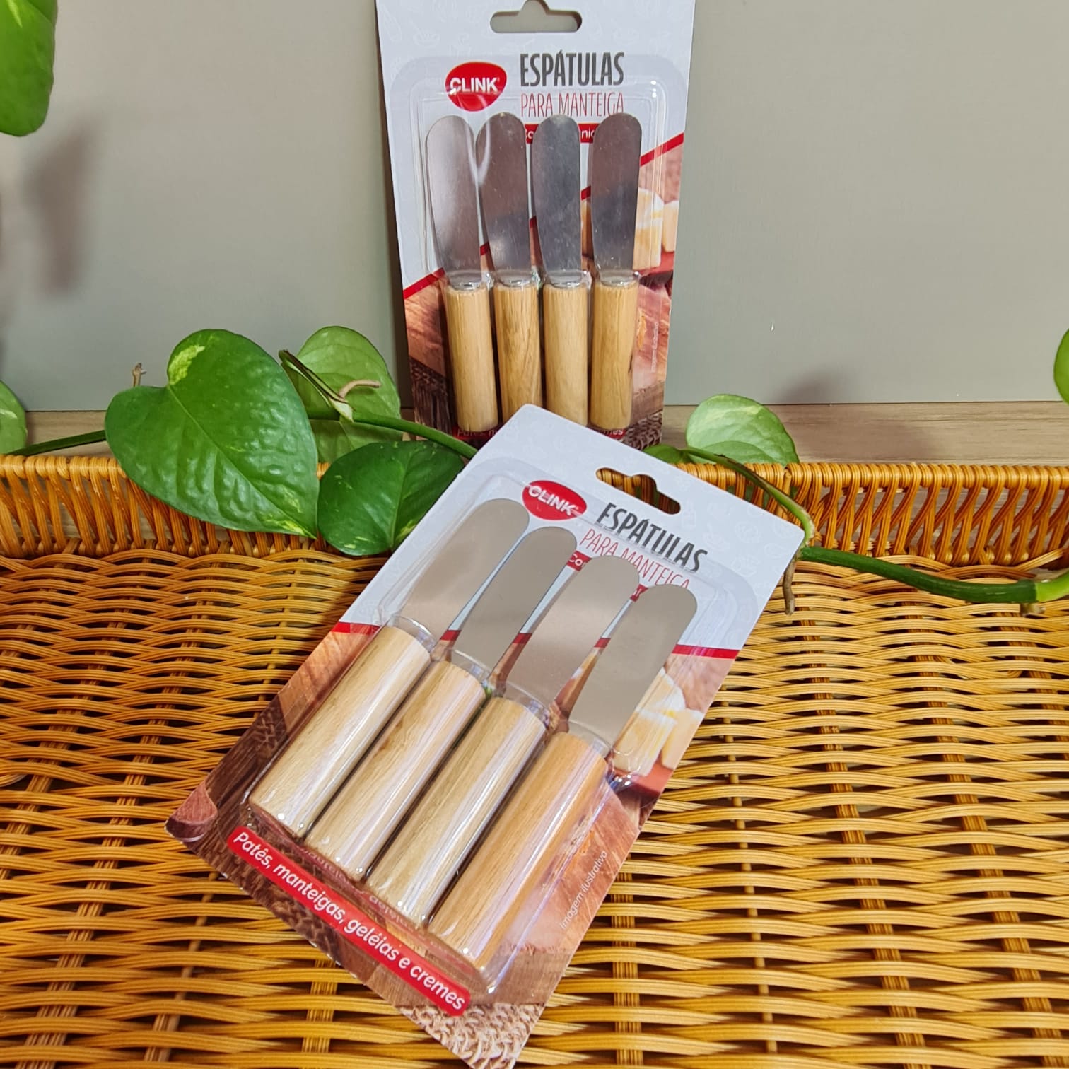 KIT 4 ESPÁTULAS PARA MANTEIGA