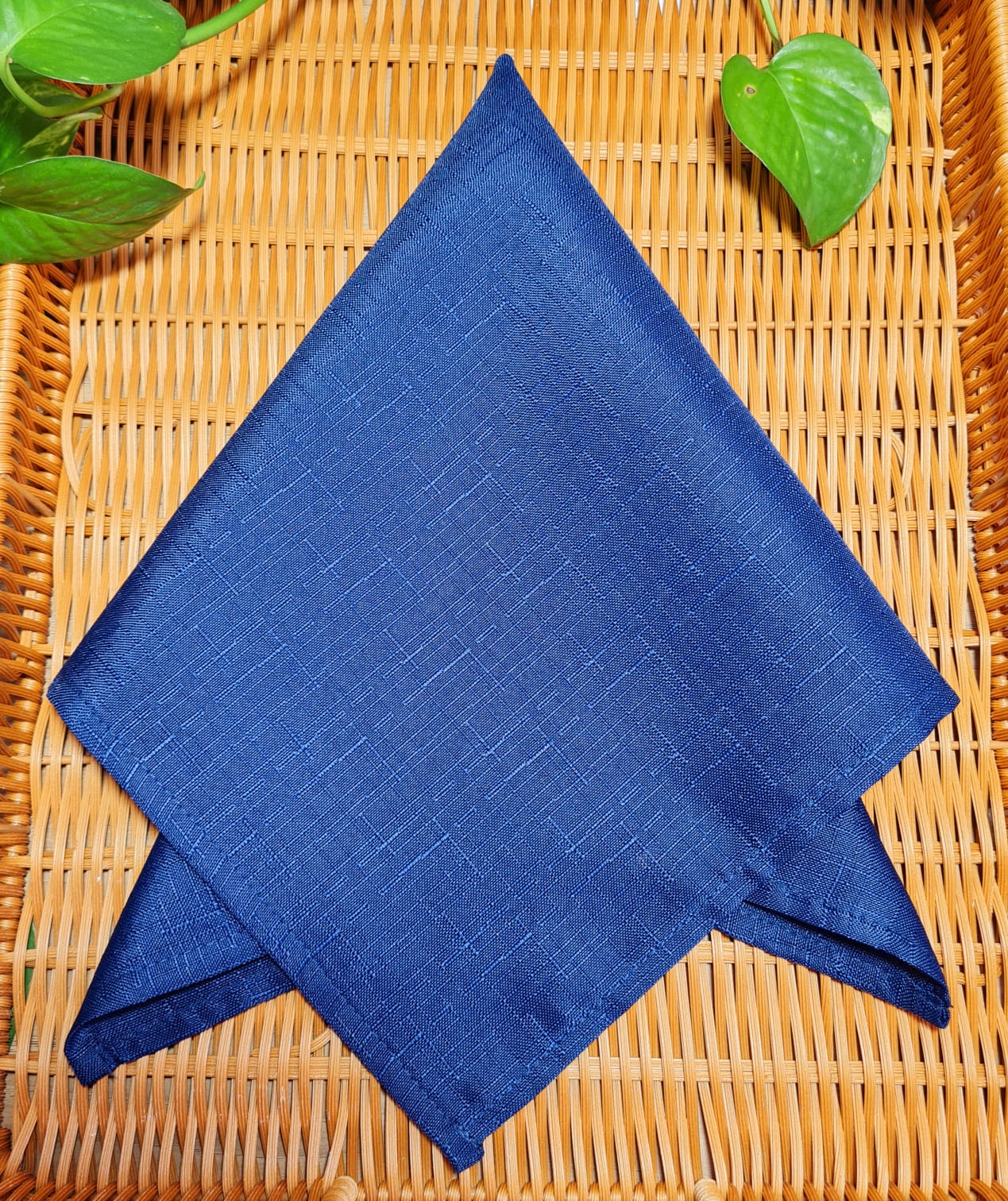 GUARDANAPO AZUL MARINHO OXFORD MAQUINETADO
