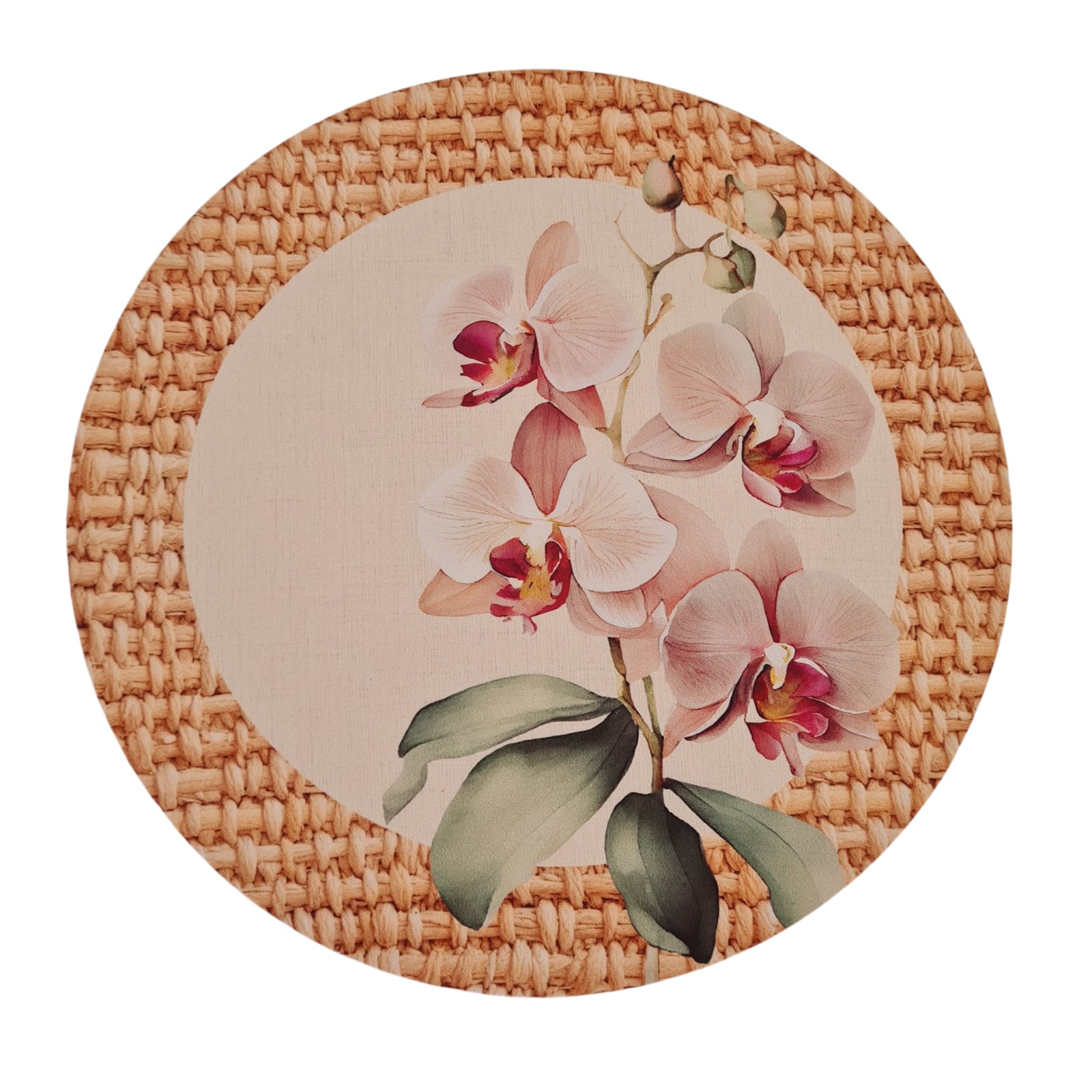 SOUSPLAT COM BASE ORQUÍDEAS ROSA SOUSPLAT COM BASE ORQUÍDEAS ROSA