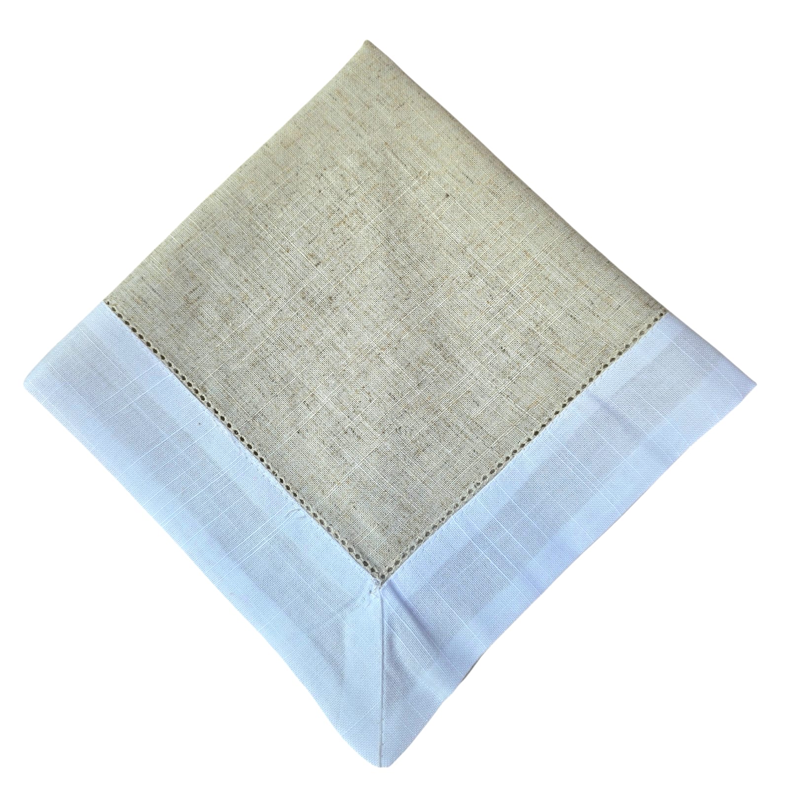 GUARDANAPO LINHO COM BORDA BRANCA